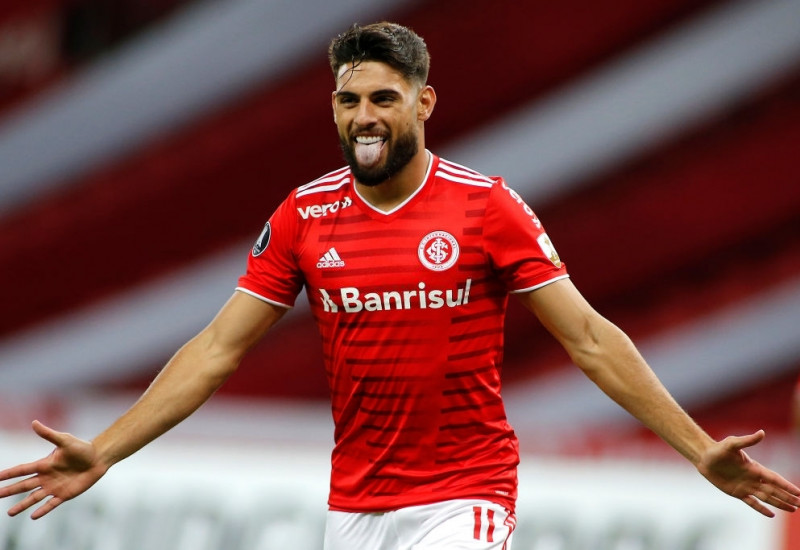 Yuri Alberto, em grande fase, anotou o gol do empate para o Inter (Crédito: Getty Images)